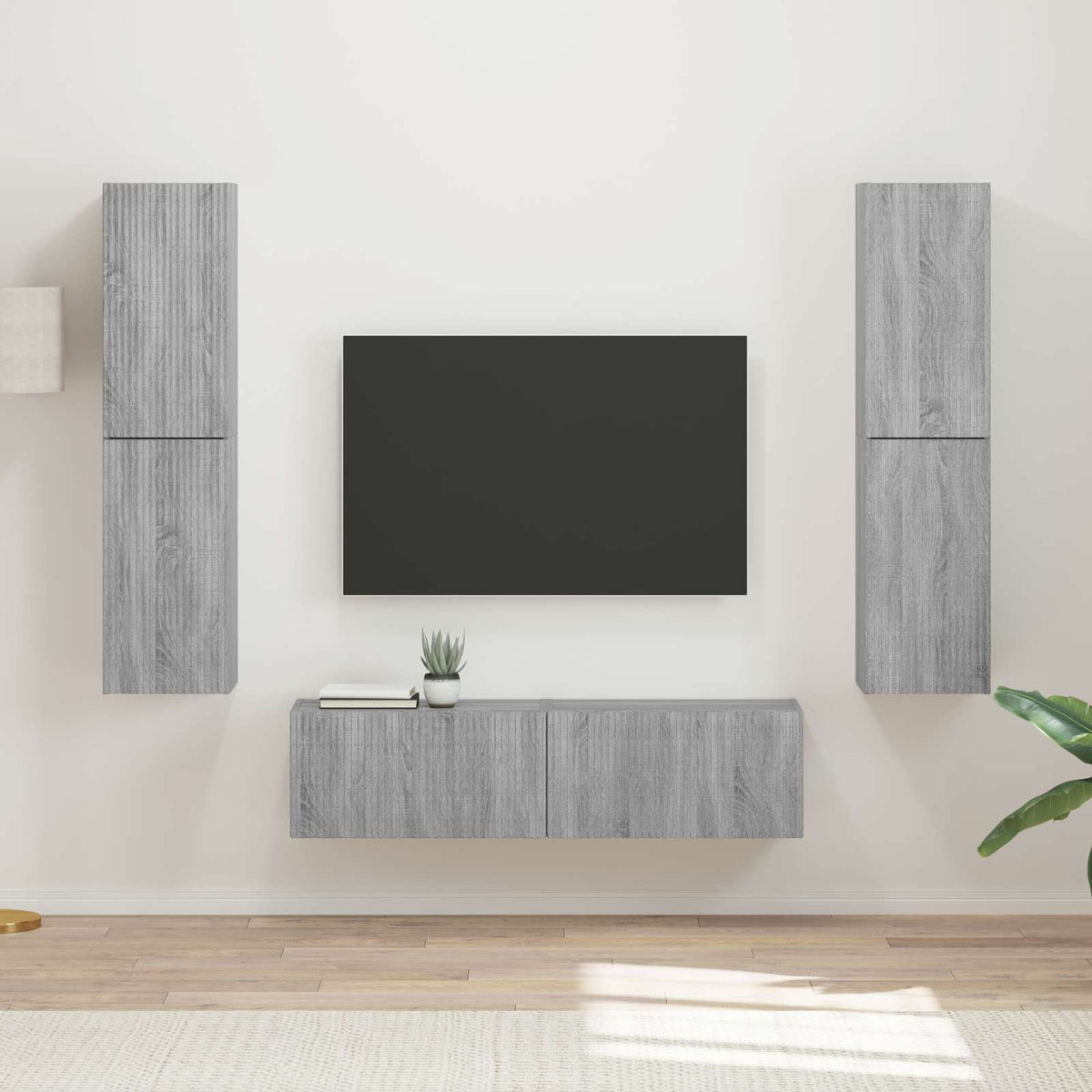 vidaXL TV Cabinet Set 6 pcs 31 x 30 x 60 cm Grey Sonoma 1