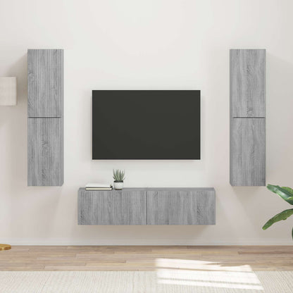 vidaXL TV Cabinet Set 6 pcs 31 x 30 x 60 cm Grey Sonoma 1