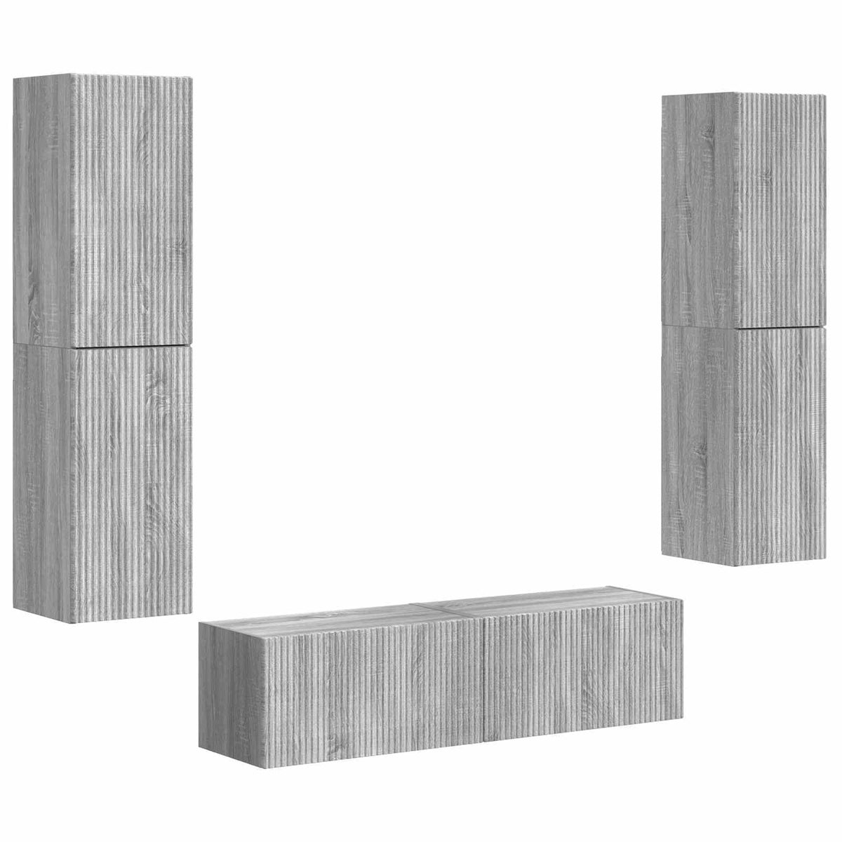 TV Cabinet Set 6 pcs 31 x 30 x 60 cm Grey sonoma