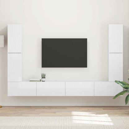 vidaXL TV Cabinet Set 8 pcs 31 x 30 x 60 cm High Gloss White 1