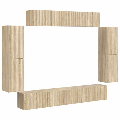 vidaXL TV Cabinet 8 pcs 98 x 31 x 29.5 cm Sonoma Oak 2