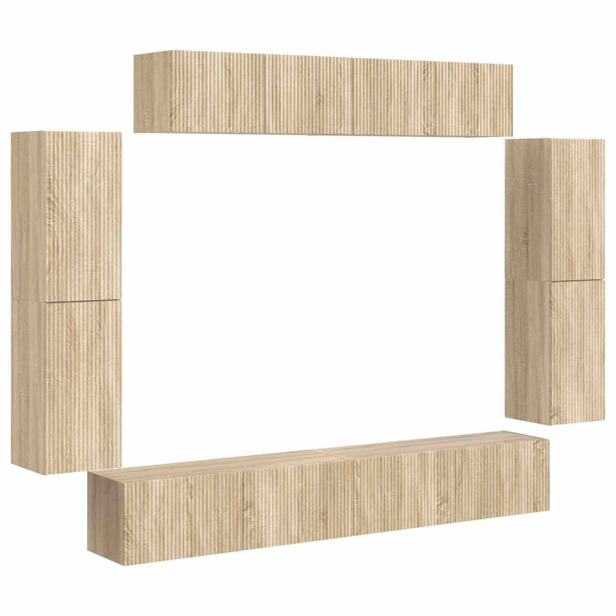 TV Cabinet 8 pcs 98 x 31 x 29.5 cm Sonoma oak