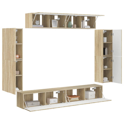 TV Cabinet 8 pcs 98 x 31 x 29.5 cm Sonoma oak
