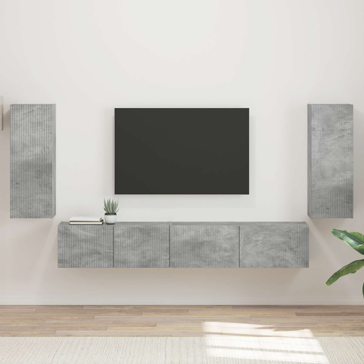 vidaXL TV Cabinet Set 4 pcs Engineered Wood