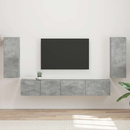 vidaXL TV Cabinet Set 4 pcs Engineered Wood