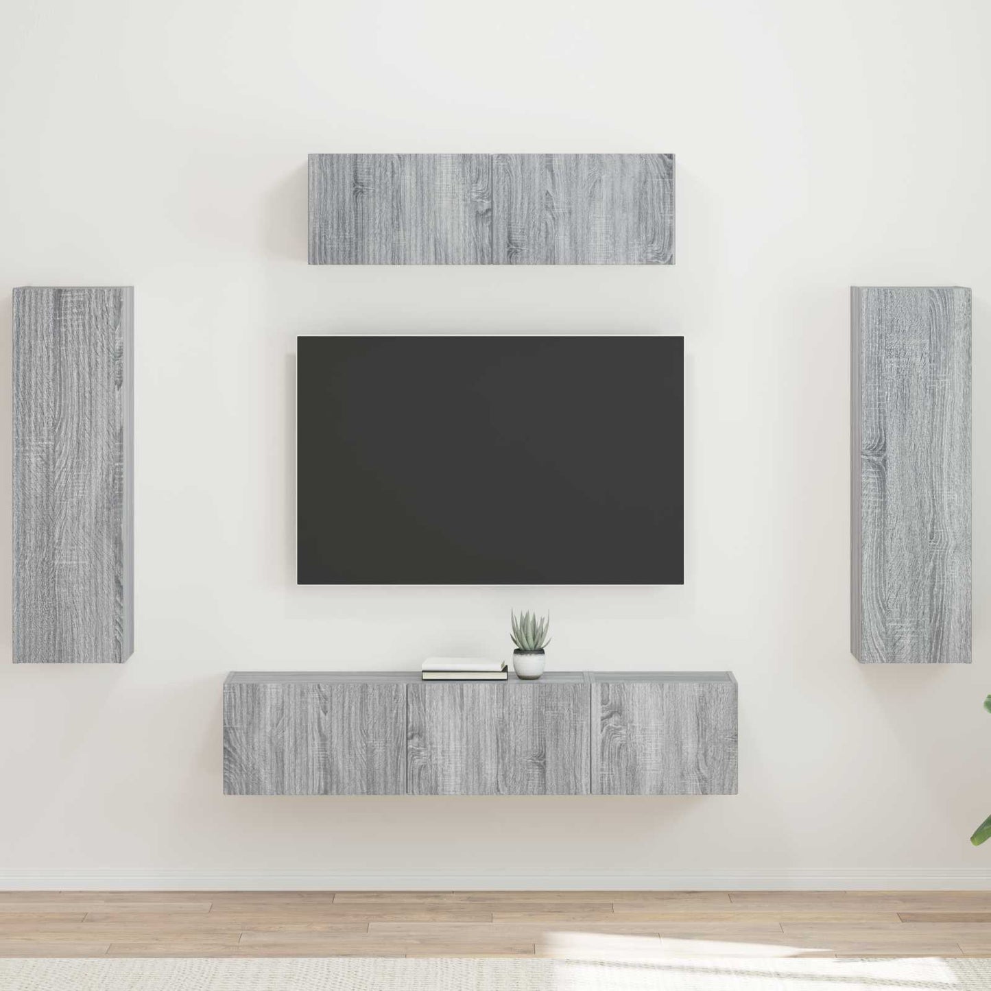 vidaXL TV Cabinet 5 pcs Grey Sonoma 1