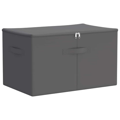 Storage Box Non-woven fabric 90 L Anthracite 24 60 cm 35 cm 43 cm