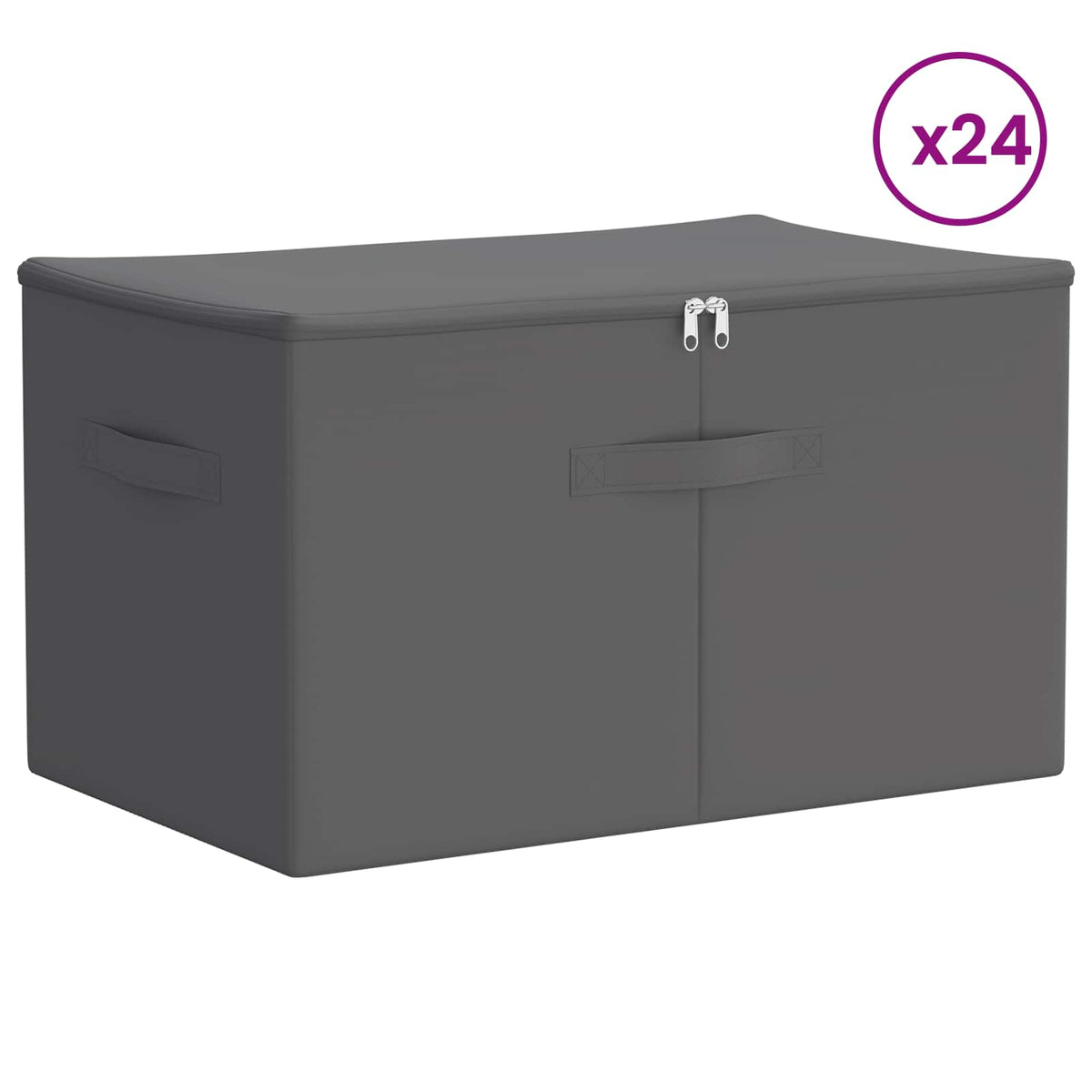Storage Box Non-woven fabric 90 L Anthracite 24 60 cm 35 cm 43 cm