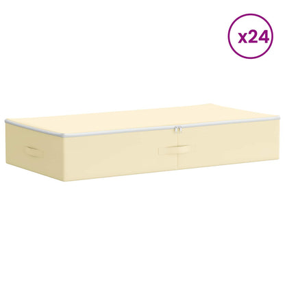 vidaXL Storage Box 24 pcs Non-woven fabric 90 x 48 x 15 cm 64.8 L 3