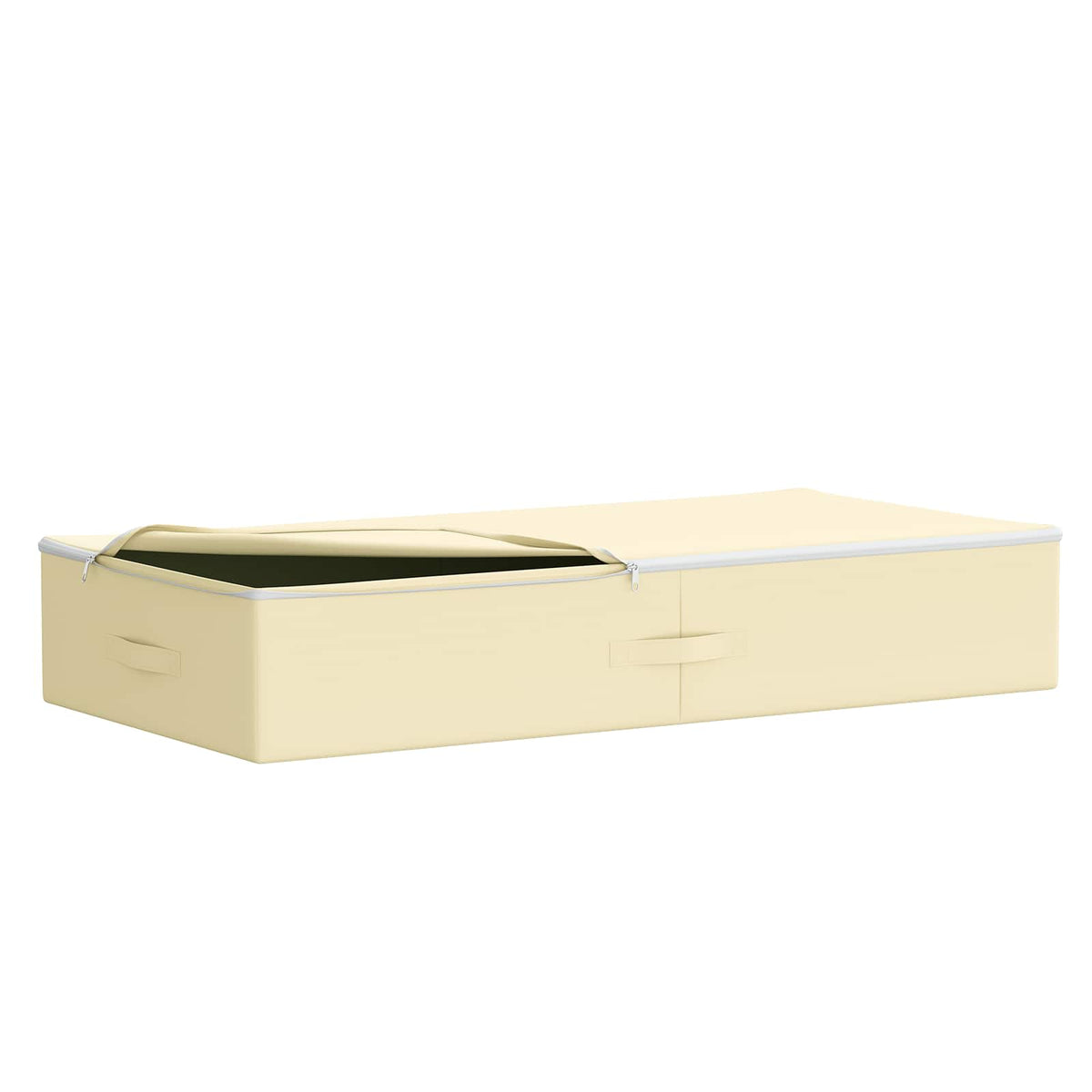 vidaXL Storage Box 24 pcs Non-woven fabric 100 x 50 x 18 cm 90 L Cream 4
