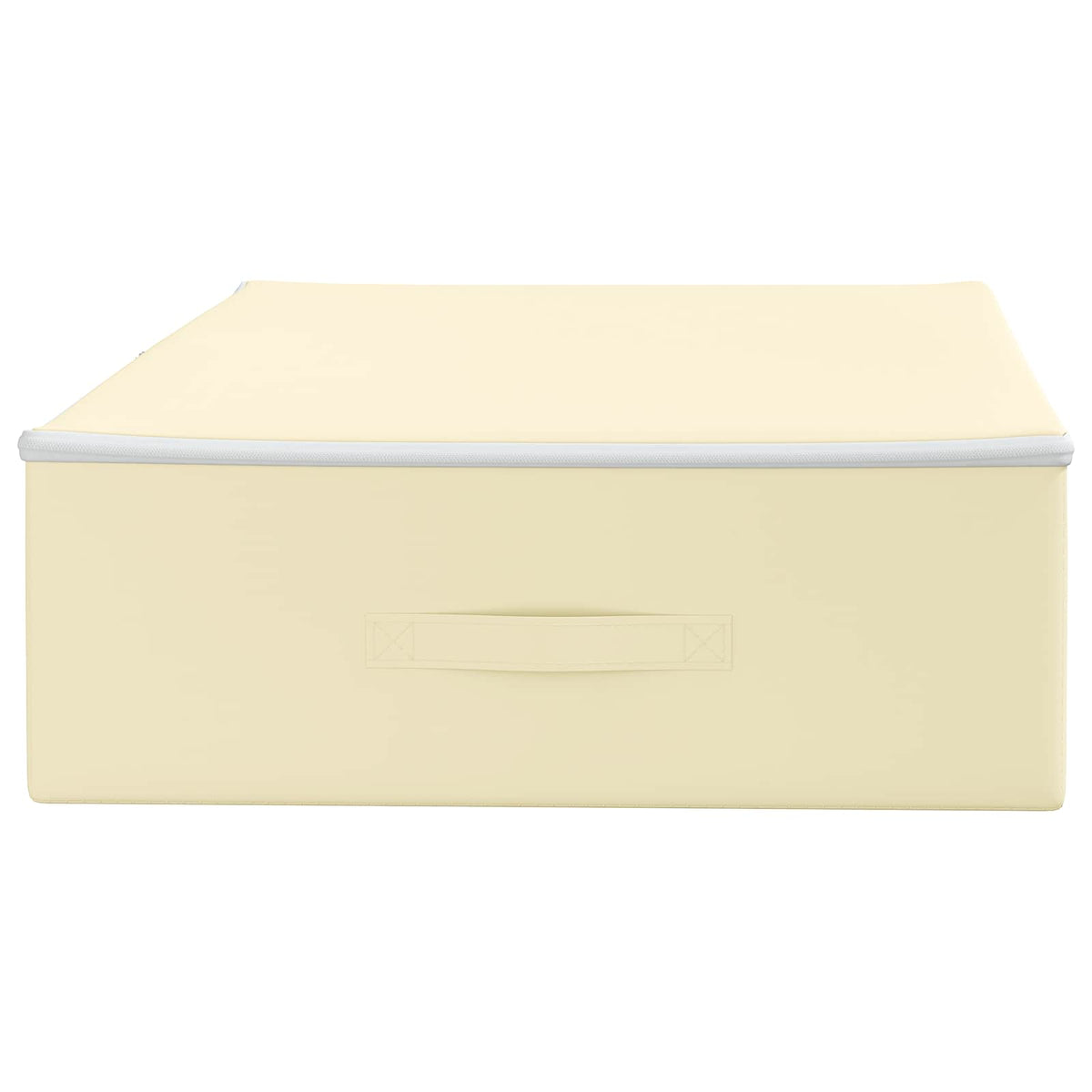 vidaXL Storage Box 24 pcs Non-woven fabric 100 x 50 x 18 cm 90 L Cream 6