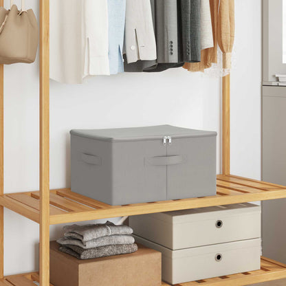 vidaXL Storage Box Non-woven fabric 90 L Grey 24 pcs