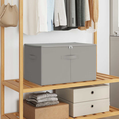 vidaXL Storage Box Non-woven fabric 90 L Grey 24 pcs