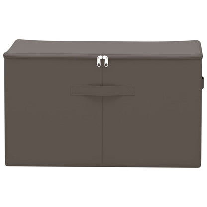 vidaXL Storage Box 24 pcs Non-woven fabric 60 x 43 x 35 cm 90.3 L Grey 5