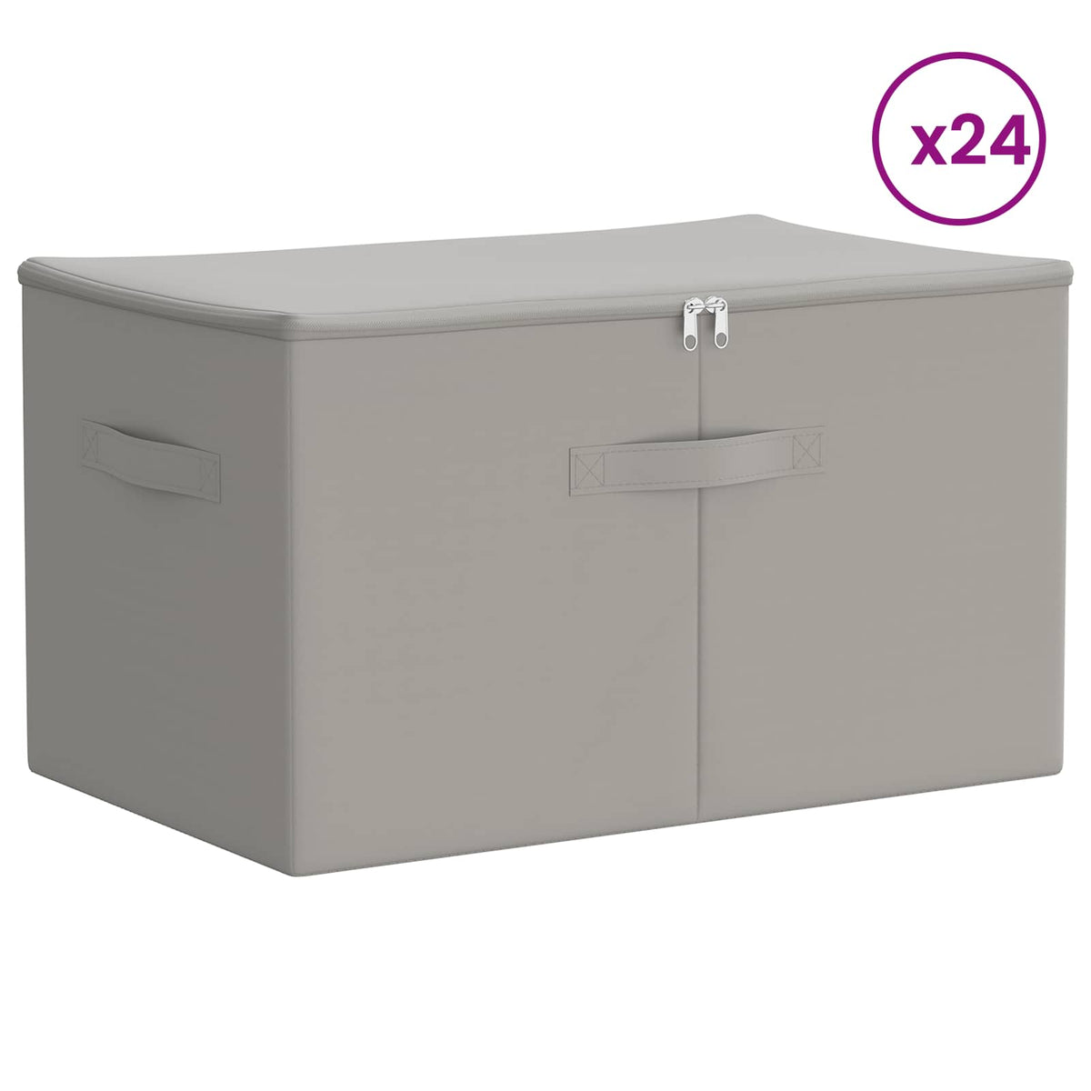 Storage Box Non-woven fabric 90 L Grey 24 60 cm 35 cm 43 cm