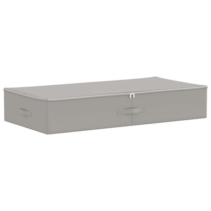 vidaXL Storage Box 24 pcs Non-woven fabric 90 x 48 x 15 cm 64.8 L Grey 2