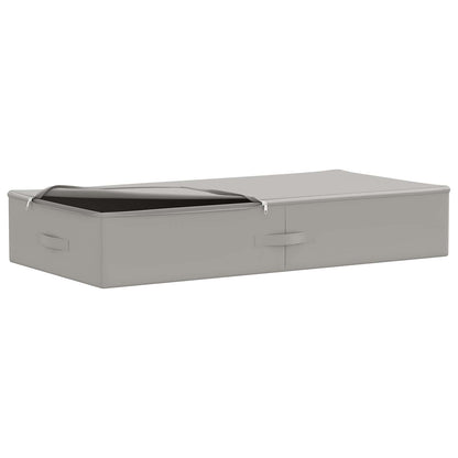 vidaXL Storage Box 24 pcs Non-woven fabric 90 x 48 x 15 cm 64.8 L Grey 4