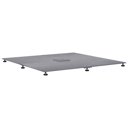 Parasol Base 52 kg Steel Square Adjustable Dark wood look