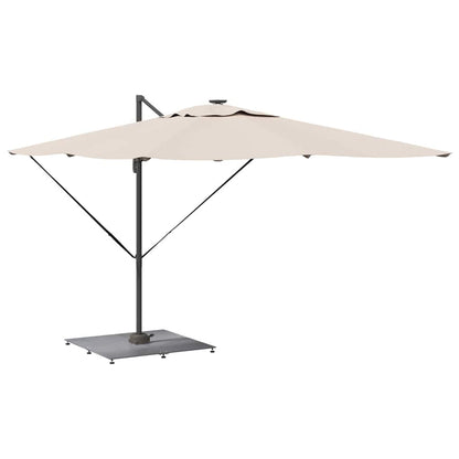 vidaXL Parasol Base 52 kg Dark grey wood look Steel Square Adjustable 3