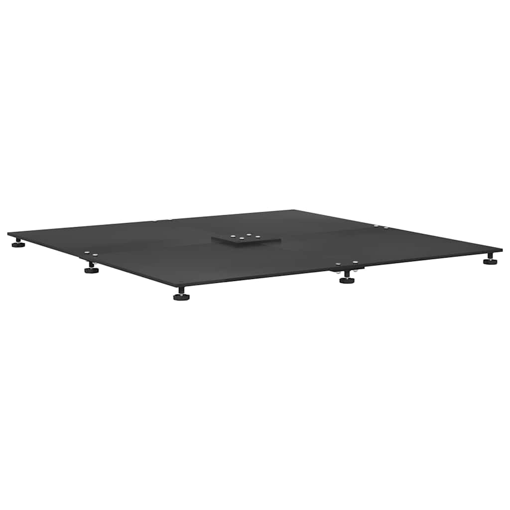 Parasol Base 52 kg Steel Square Adjustable Black