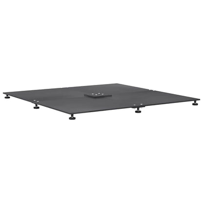 Parasol Base 52 kg Steel Square Adjustable Dark grey