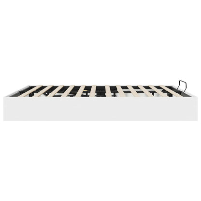 vidaXL Ottoman Bed Frame White 180 x 200 cm Engineered Wood 6