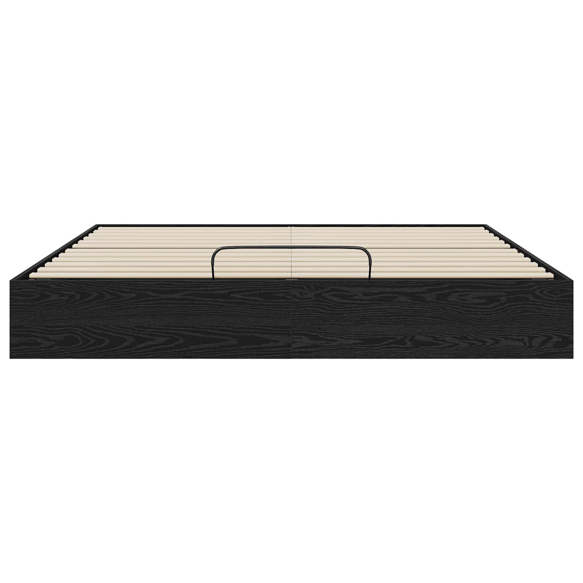 vidaXL Ottoman Bed Frame Black Oak 180 x 200 cm Engineered Wood 5