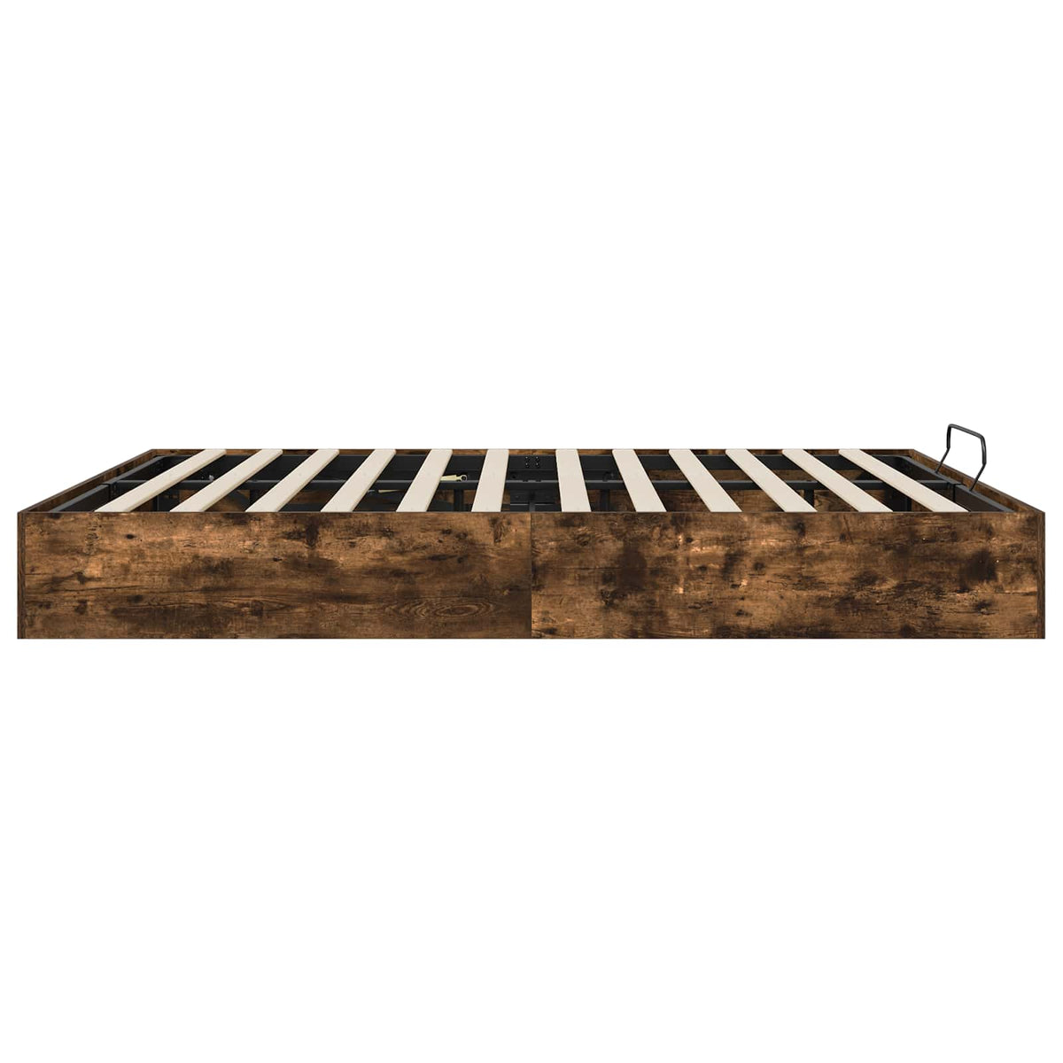vidaXL Ottoman Bed Frame Smoked Oak 180 x 200 cm Engineered Wood 6