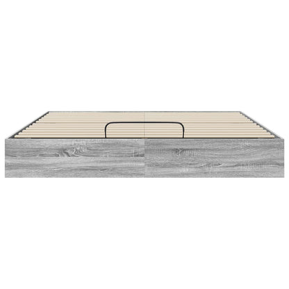 vidaXL Ottoman Bed Frame Grey Sonoma 180 x 200 cm Engineered Wood 5