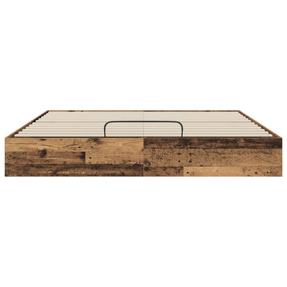 vidaXL Ottoman Bed Frame Old Wood 180 x 200 cm Engineered Wood 5