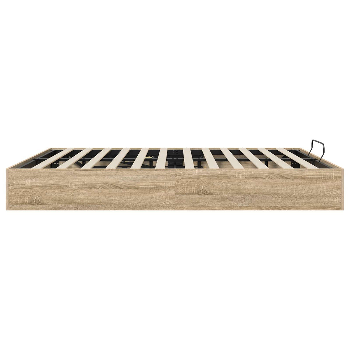 vidaXL Ottoman Bed Frame Sonoma Oak 160 x 200 cm Engineered Wood 6