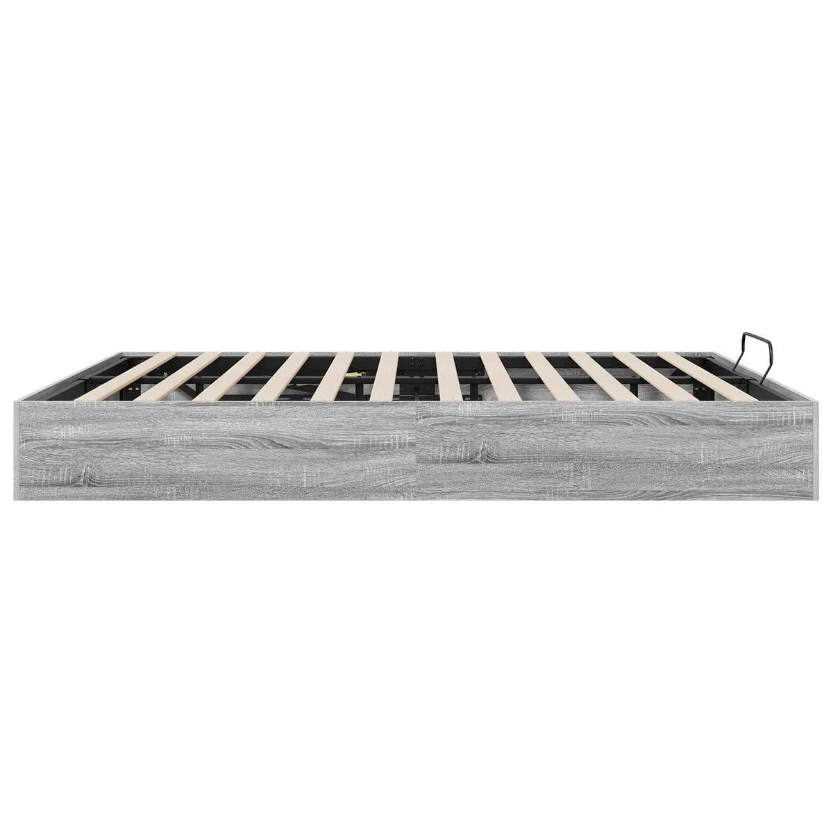 vidaXL Ottoman Bed Frame Grey Sonoma 160 x 200 cm Engineered Wood 6