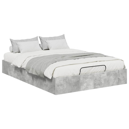 vidaXL Ottoman Bed Frame Concrete Grey 140 x 200 cm Engineered Wood 3