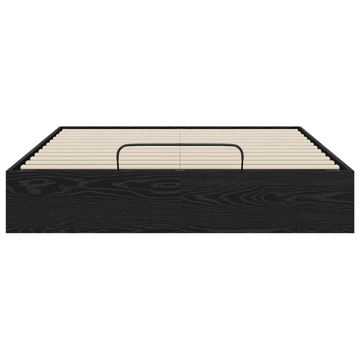 vidaXL Ottoman Bed Frame Black Oak 120 x 200 cm Engineered Wood 5