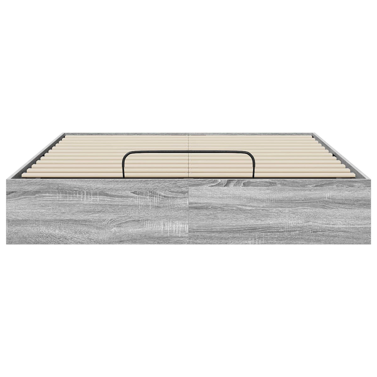 vidaXL Ottoman Bed Frame Grey Sonoma 120 x 200 cm Engineered Wood 5