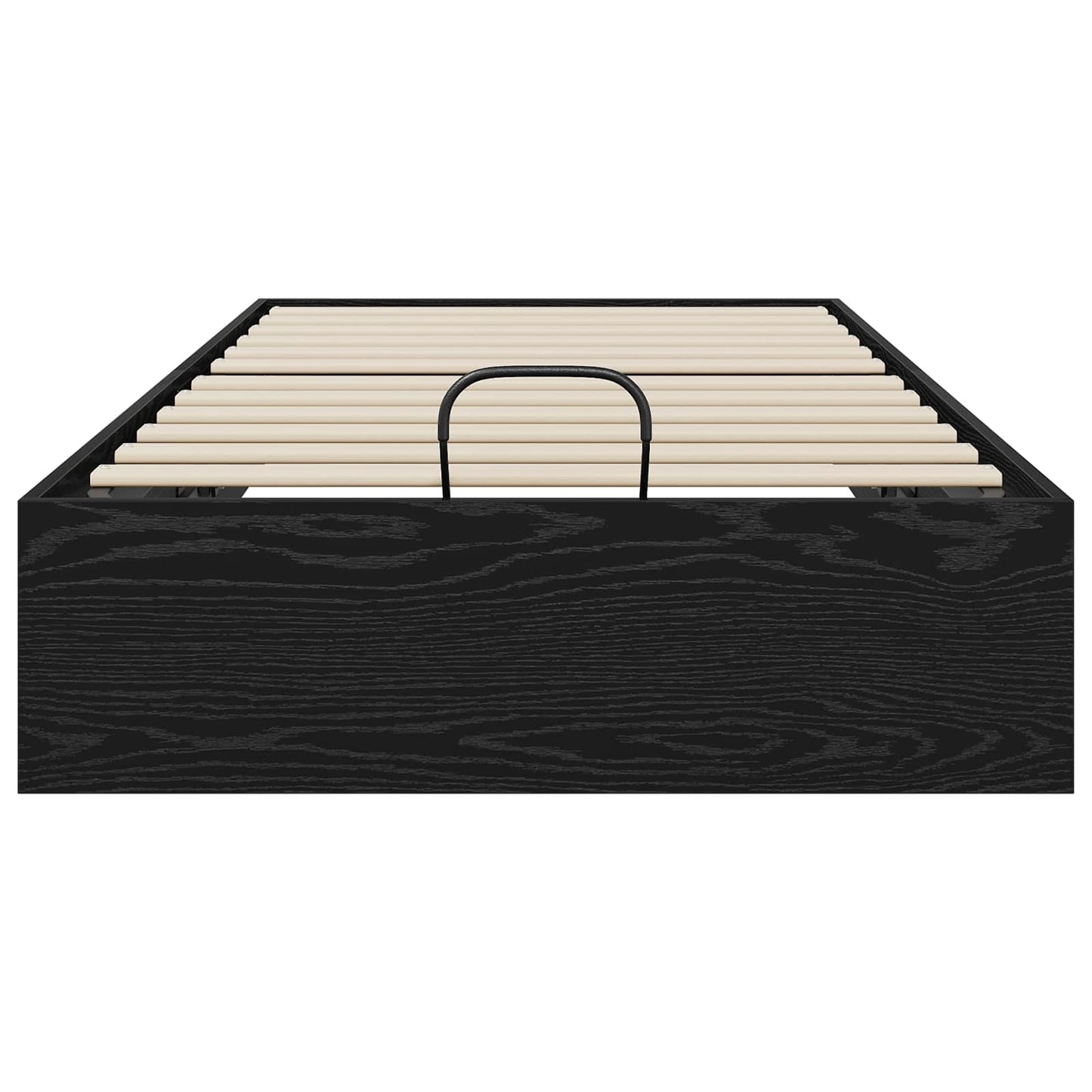 vidaXL Ottoman Bed Frame Black Oak 203 x 90 x 25 cm Engineered Wood 5