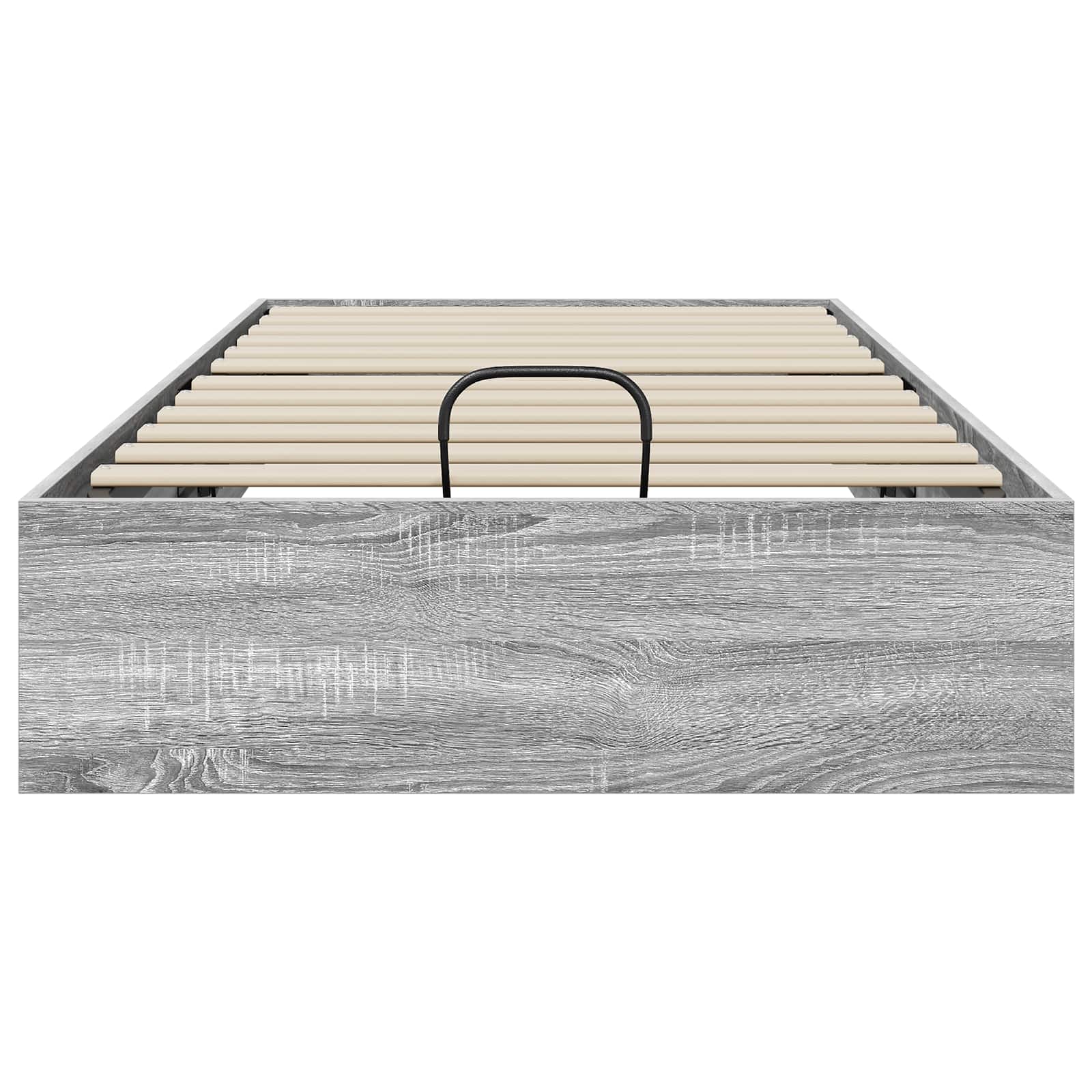 vidaXL Ottoman Bed Frame Grey Sonoma 203 x 90 x 25 cm Engineered Wood 5