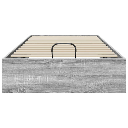 vidaXL Ottoman Bed Frame Grey Sonoma 203 x 90 x 25 cm Engineered Wood 5