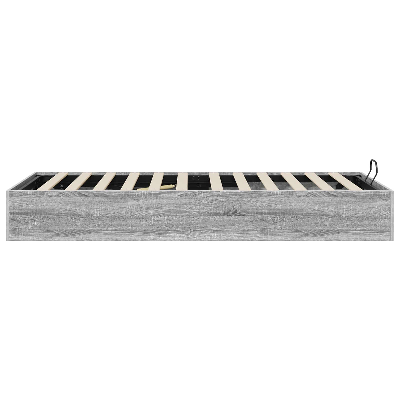 vidaXL Ottoman Bed Frame Grey Sonoma 203 x 90 x 25 cm Engineered Wood 6