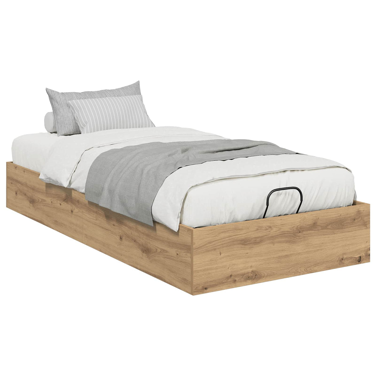 Ottoman Bed Frame Engineered Wood Length 200 cm Artisan oak 90 cm
