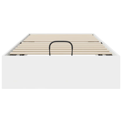 vidaXL Ottoman Bed Frame White 80.5 x 200 cm Engineered Wood 5