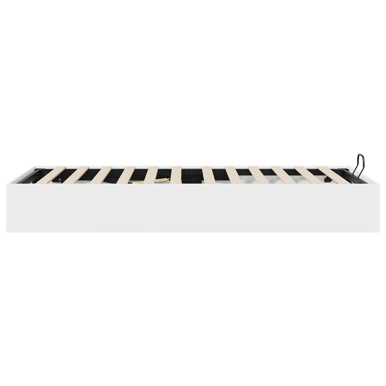 vidaXL Ottoman Bed Frame White 80.5 x 200 cm Engineered Wood 6