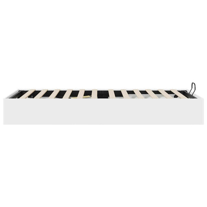 vidaXL Ottoman Bed Frame White 80.5 x 200 cm Engineered Wood 6