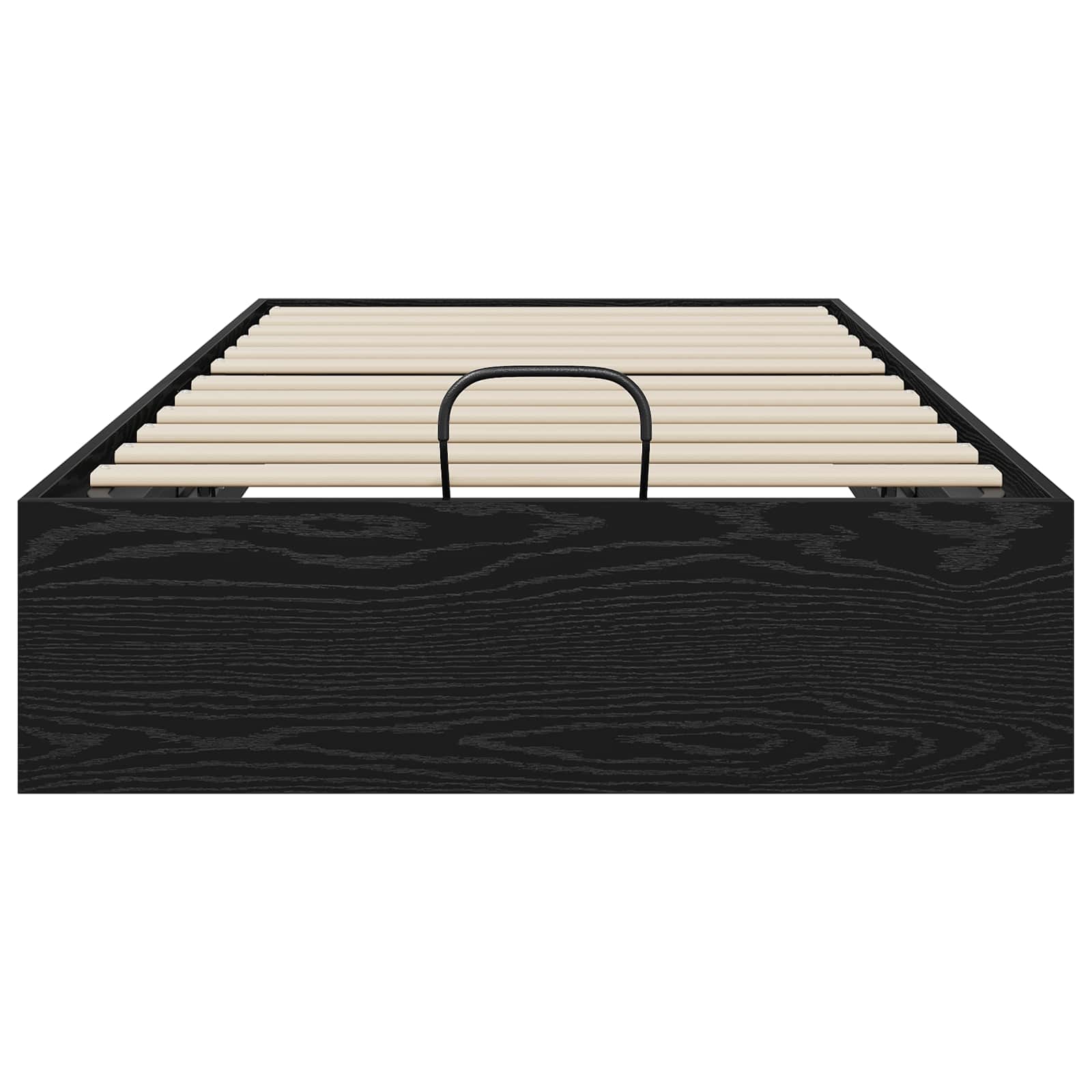 vidaXL Ottoman Bed Frame Black Oak 80.5 x 200 cm Engineered Wood 5