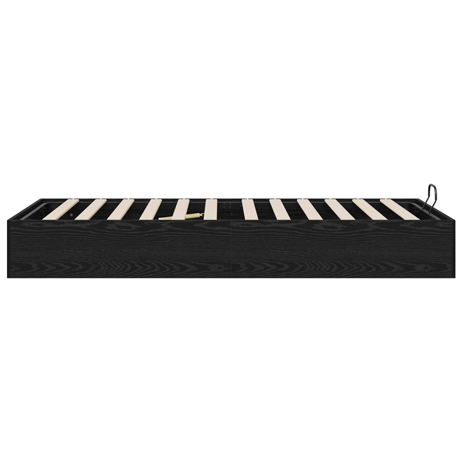 vidaXL Ottoman Bed Frame Black Oak 80.5 x 200 cm Engineered Wood 6