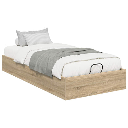 Ottoman Bed Frame Engineered Wood Length 200 cm Sonoma oak 80 cm