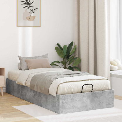 vidaXL Ottoman Bed Frame Concrete Grey 80.5 x 200 cm Engineered Wood 1