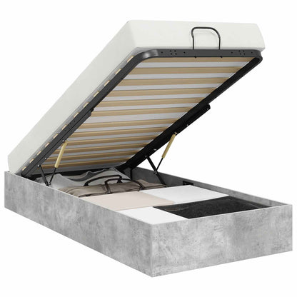 vidaXL Ottoman Bed Frame Concrete Grey 80.5 x 200 cm Engineered Wood 2
