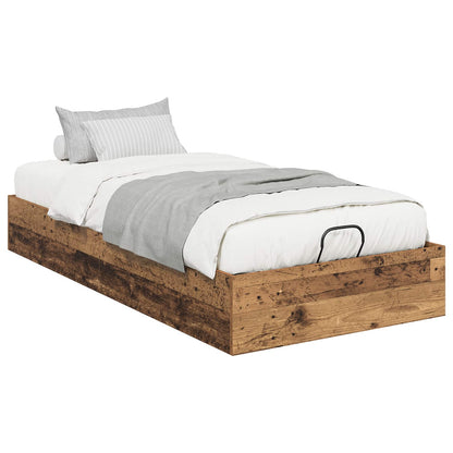 vidaXL Ottoman Bed Frame Old Wood 80.5 x 200 cm Engineered Wood 3