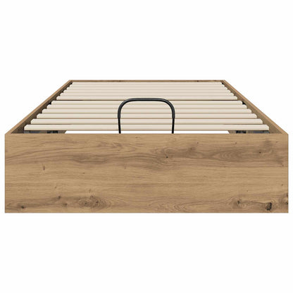 vidaXL Ottoman Bed Frame Artisan Oak 80.5 x 200 cm Engineered Wood 5